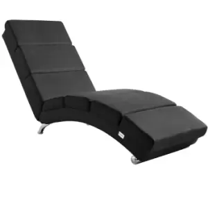 image of Chaise Lounge London Anthracite Fabric