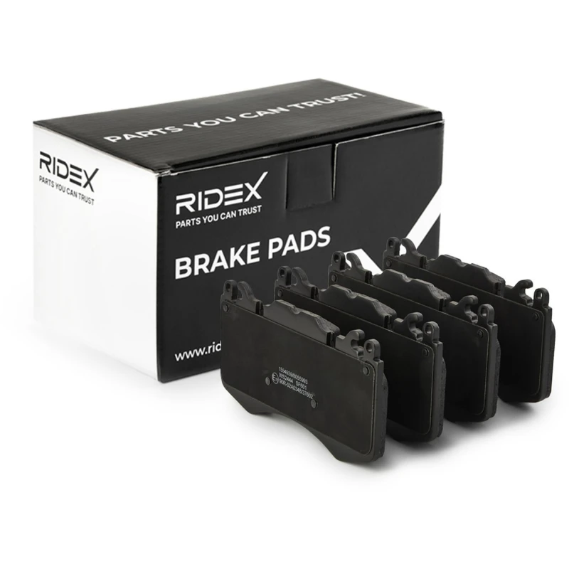 Image of RIDEX 402B0916 Brake pad set Front Axle, prepared for wear warning indicator Brake Pad Set,disc brake (402)