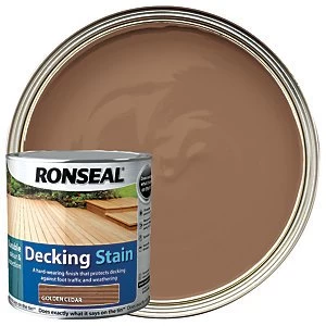 Image of Ronseal Decking Stain - Golden Cedar 2.5L