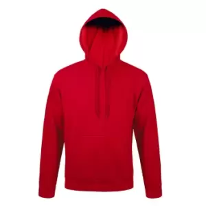 image of SOLS Snake Unisex Hooded Sweatshirt / Hoodie (L) (Red)