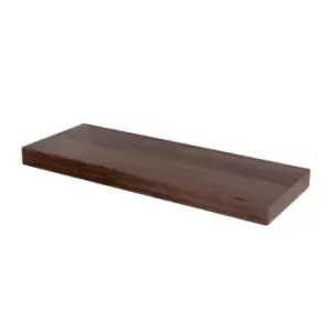 image of Trent 80cm wide narrow floating shelf kit - matt grey