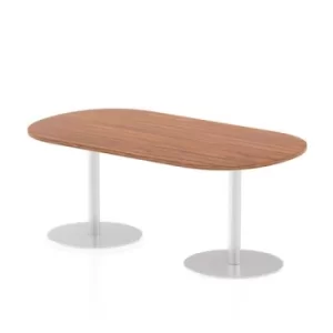 Image of Italia Poseur Boardroom Table 1800 Top 725 High Walnut