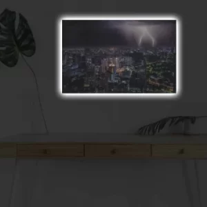 Image of 4570DHDACT-131 Multicolor Decorative LED Lighted Canvas Painting