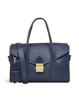 image of Radley Loaf Lane Medium Flapover Crossbody Bag - French Blue