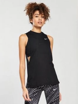 Image of Nike Running Tailwind Cool Tank Top Black Size L Women