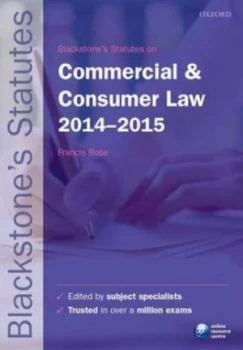 Image of Blackstones Statutes on Commercial and Consumer Law 2014-2015 by Francis Rose Paperback