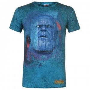 Image of Character Marvel Wash T Shirt Mens - Thanos