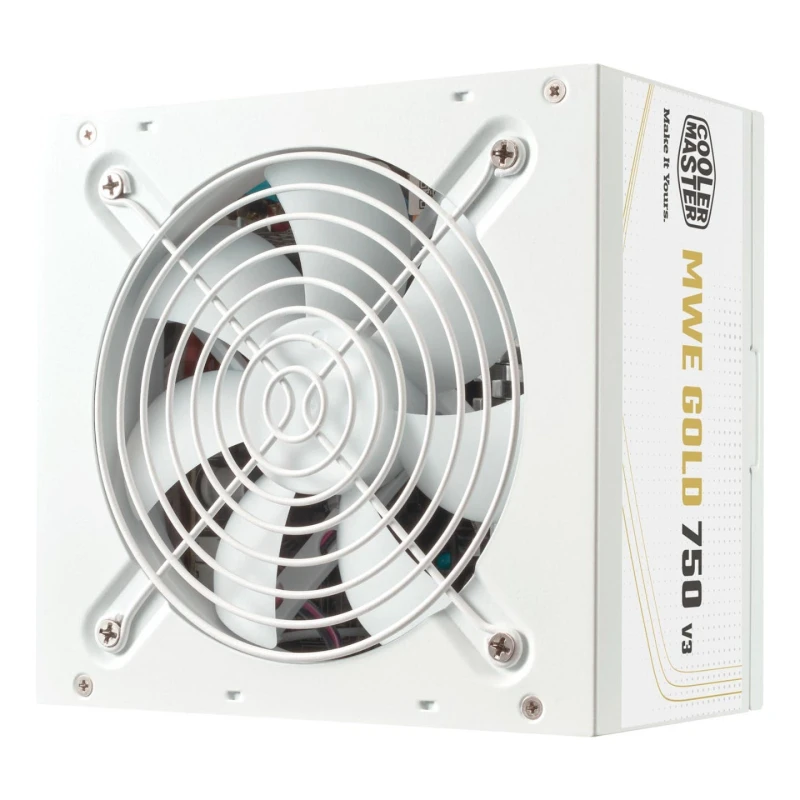 Image of Cooler Master MWE Bronze 750w ATX 3.1 Non Modular Power Supply - White - MPE-7506-ACAG-GUK
