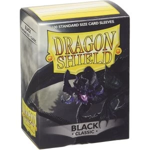 Image of Dragon Shield Standard Black Card Sleeves - 100 Sleeves