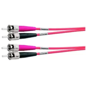 Image of Telegartner L00810A0004 FO Duplex Patch Cables ST G625/125 1m
