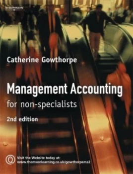 Image of Management Accounting for Non-Specialists by Gowthorpe Paperback