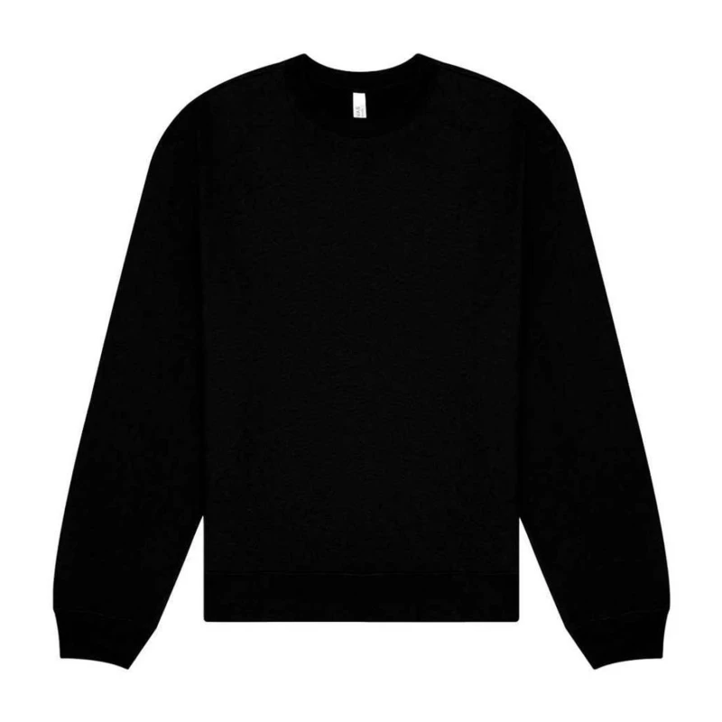 Image of Bella + Canvas Mens Heavyweight Crew Neck Sweatshirt in Black Size: XS Black Male XS