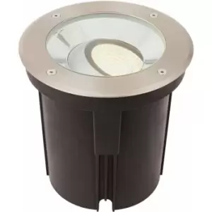 image of Stainless Steel Drive Over IP67 Ground Light - 16.5W Warm White Tilting Head LED