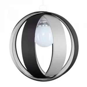 Image of J90 Pendant Shade in Black and Grey
