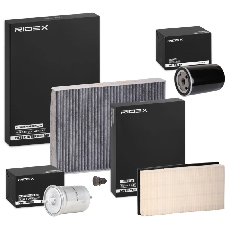 Image of RIDEX 4055F0810 Filter Set with air filter Filter Set (4055)