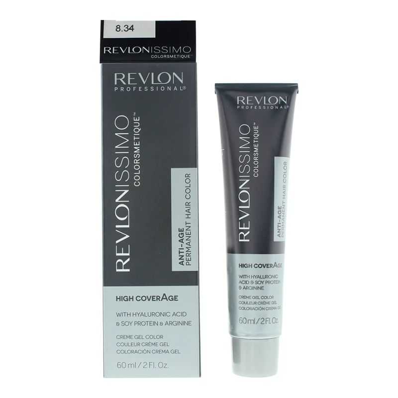 Image of Revlon Revlonissimo Colorsmetique 8.34 Light Hazel Blonde Hair Colour 60ml
