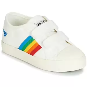 Image of Gola COASTER RAINBOW VELCRO boys's Childrens Shoes Trainers in White - Sizes 8 toddler,9 toddler,10 kid,11 kid,12 kid,13 kid,1 kid,12
