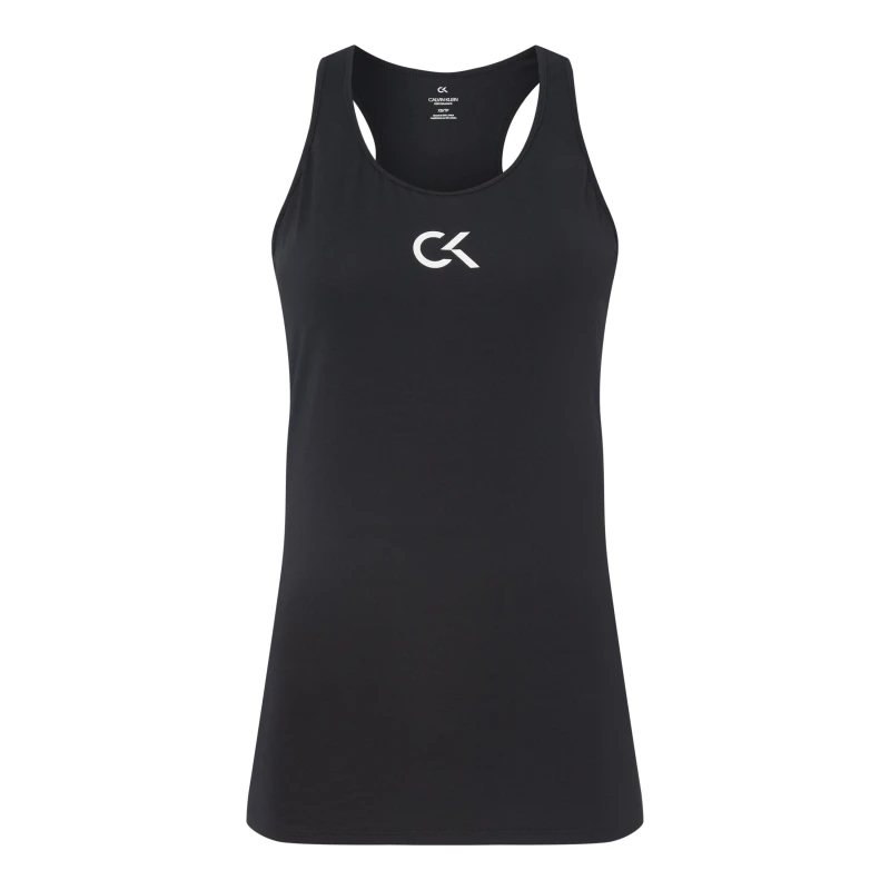 Image of Calvin Klein Performance Logo Tank Top - Black 8