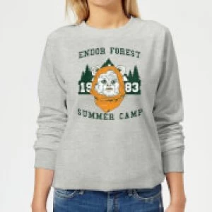 Image of Star Wars Endor Camp Womens Sweatshirt - Grey - 3XL