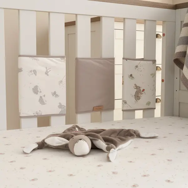 Image of Tutti Bambini Pack of 6 Cot Wraps Beige/Brown