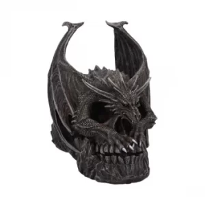 Image of Spiral Dark Gothic Draco Skull Dragon Ornament