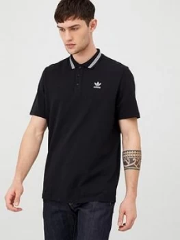 Image of Adidas Originals Pique Polo - Black