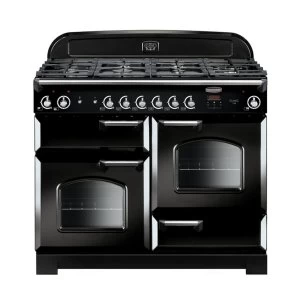 Image of Rangemaster CLA110NGFBLC 116660 110cm CLASSIC Gas Range Cooker BlackChrome