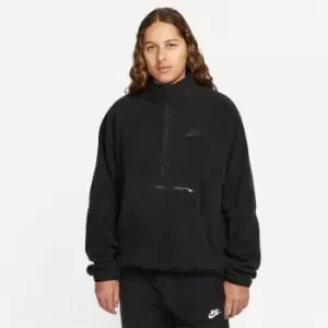 Image of Nike Club Fleece+ Mens 1/2-Zip Polar Fleece Top - Black