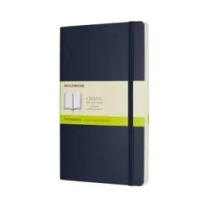 Image of Moleskine Sapphire Blue Large Plain Notebook Soft by Moleskine