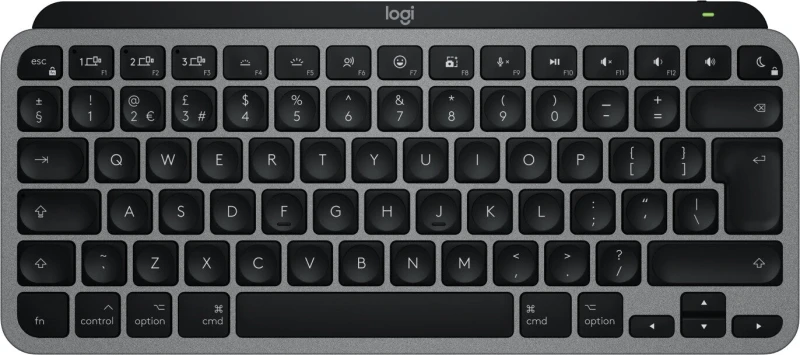 Image of Logitech Logitech MX Keys Mini For Mac keyboard Home/Office Bluetooth QWERTY UK English Black, Grey 920-012651