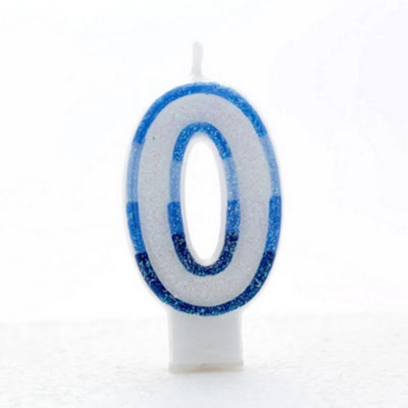 Image of Apac Blue Birthday/anniversary Number Candles (Pack Of 6) White/blue (1)