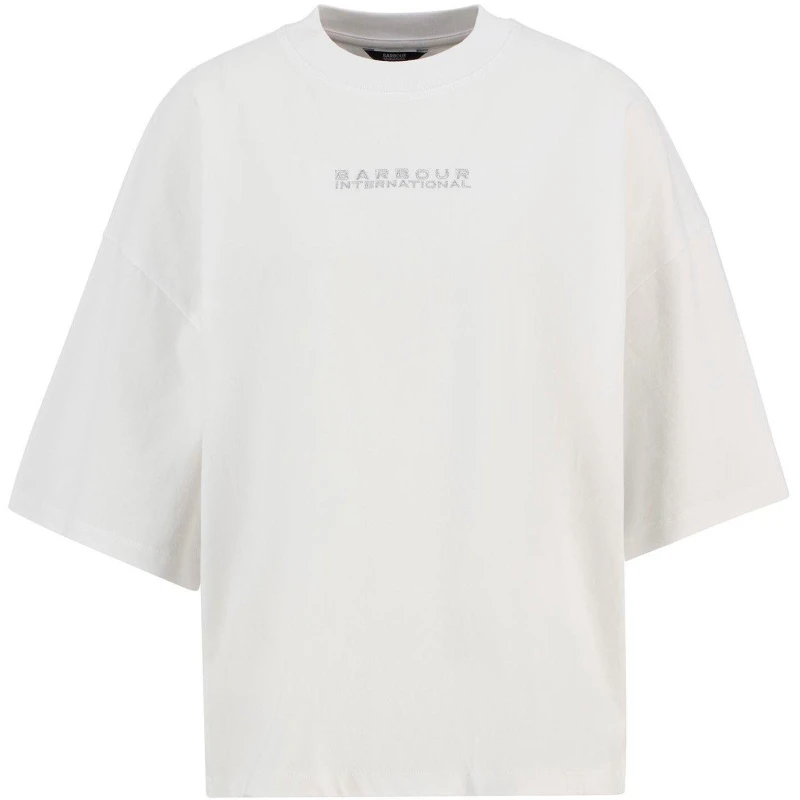 Image of Barbour International Womens Katya T-Shirt White female 14 (L)