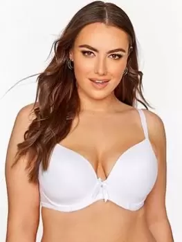 Image of Yours Plunge T-Shirt Bra - White, Size 38D, Women