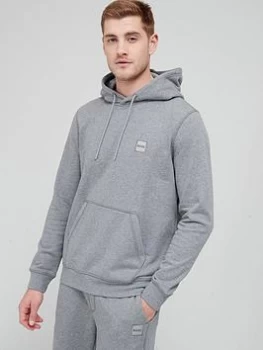 Image of BOSS Wetalk Overhead Hoodie - Light Grey , Light Grey Size XL Men