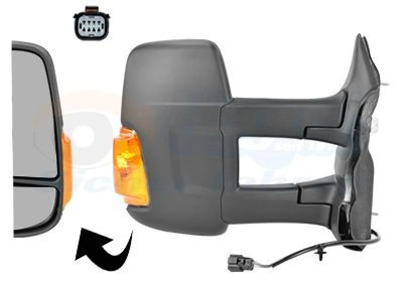Image of VAN WEZEL Wing mirror VAN WEZEL 1991828
