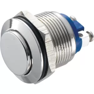 Image of R-TECH 524583 19mm Vandal Resistant Switch 36VDC 2A Raised Nickel ...