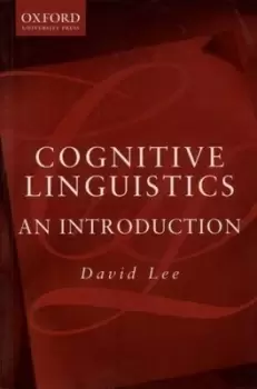 Image of Cognitive linguistics - David Lee - Paperback - Used