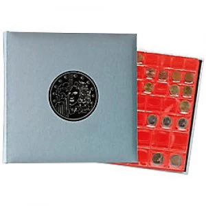 Image of Coin Binder 24.5x25cm Metallic Grey 5 pages x 43 compartments
