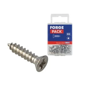 Image of ForgeFix Self-Tapping Screw Pozi Compatible CSK A2 SS 1" x 6 ForgePack 30