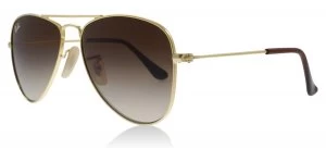 Image of Ray-Ban Junior RJ9506S Sunglasses Gold 223/13 50mm