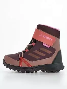 Image of adidas Kids Terrex Snow Waterproof Boots - Dark Purple , Dark Purple, Size 4