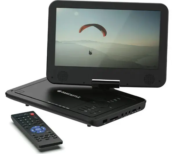 image of OAKCASTLE DVD175 Portable DVD Player - Black 5056444108494