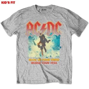 Image of AC/DC - Blow Up Your Video Kids 9 - 10 Years T-Shirt - Grey
