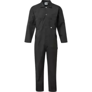 Image of Fort Full Zip One Piece Mechanics Coveralls Black - X-Large
