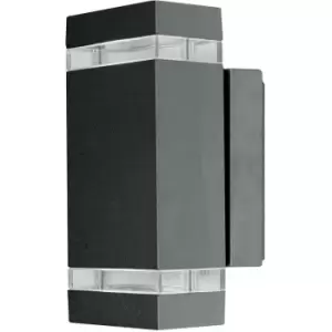Image of Elstead Jannik - LED 2 Light Outdoor Up Down Wall Light Graphite IP44