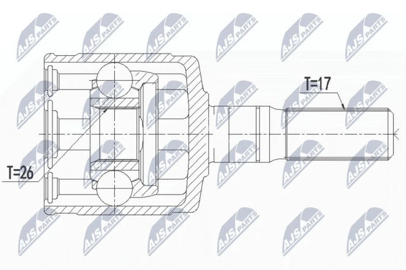Image of NTY Drive shaft NTY NPW-IS-006
