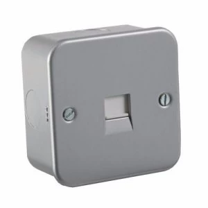 Image of KnightsBridge Metal Clad Telephone Secondary Extension Flush Wall Socket