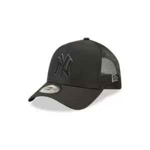 Image of New Era Mlb Tonal Black Trucker New York Yankees, Black-New York, Male, Headwear, 60285243