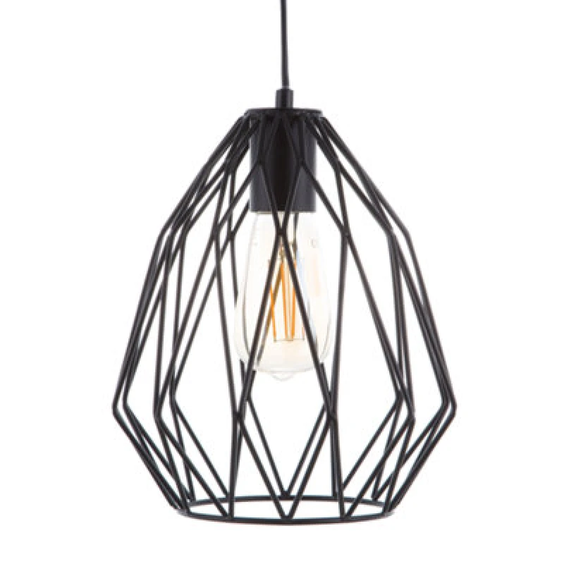 Image of Beliani Pendant Lamp Magra Metal Black