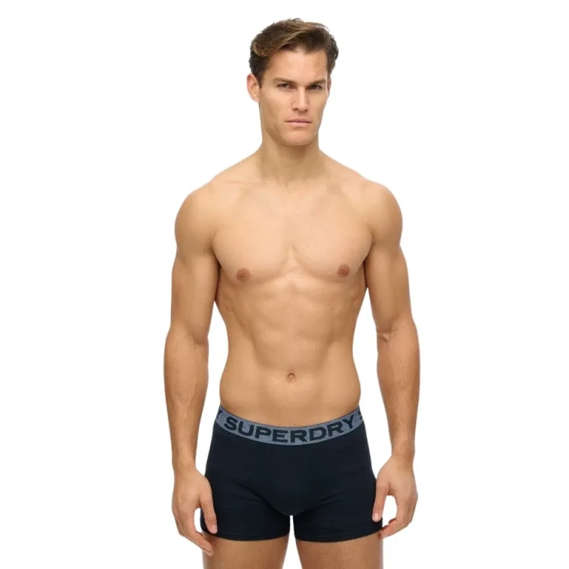 Image of Superdry Boxer shorts Superdry (x3) Bleu Male XL